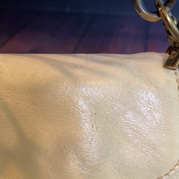 HOBO Clutch Wristlet bag with Chain strap Handle and Door Knocker Accent - Picture 3 of 13